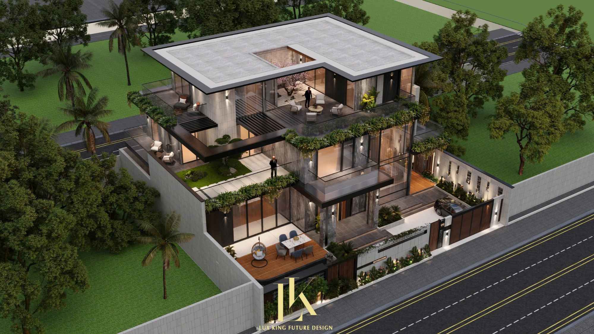 Ban công, sân thượng rộng rãi, đa năng