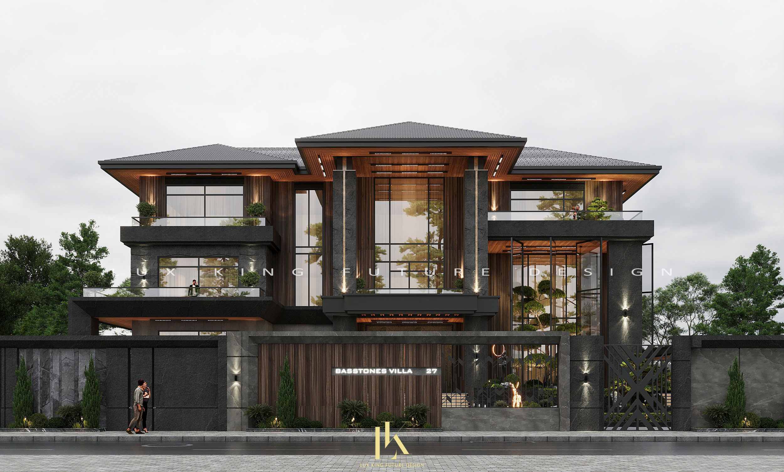 Biệt thự villa nghỉ dưỡng 3 tầng mái Nhật đẳng cấp