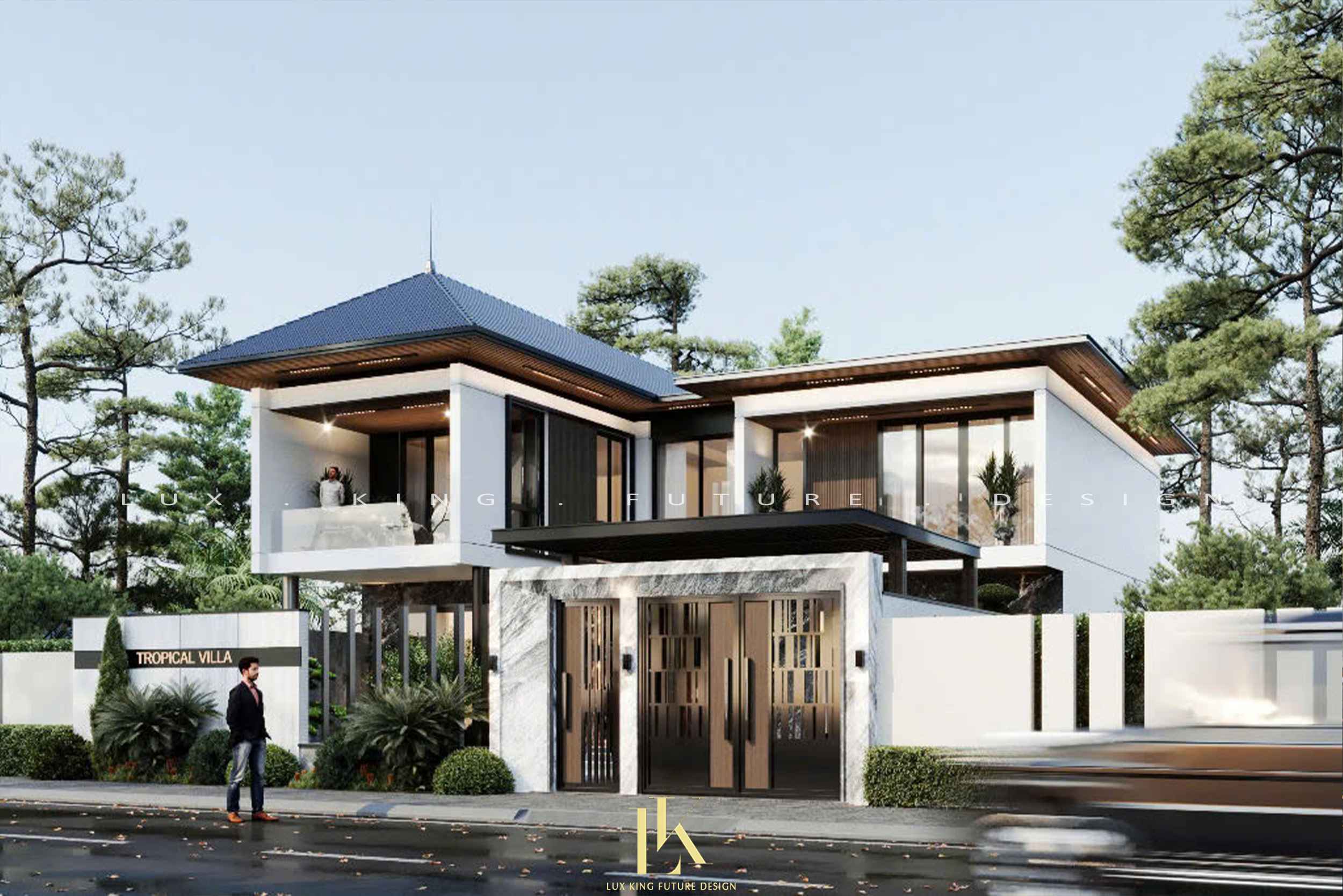 Bố trí công năng tiện nghi cho nhà 2 tầng mái Nhật