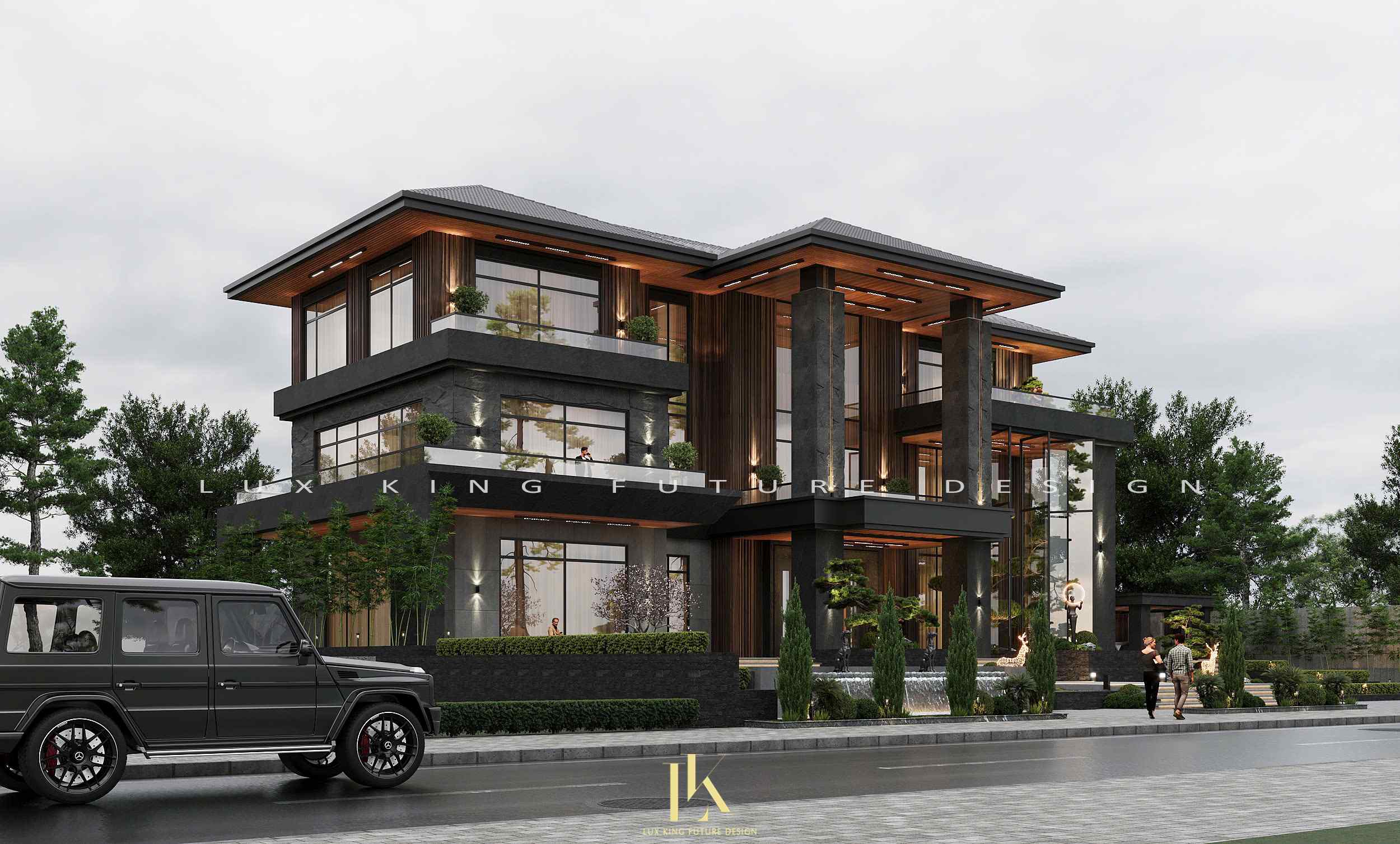 Bố trí nội thất tầng 2 làm nơi riêng tư cho biệt thự villa 3 tầng