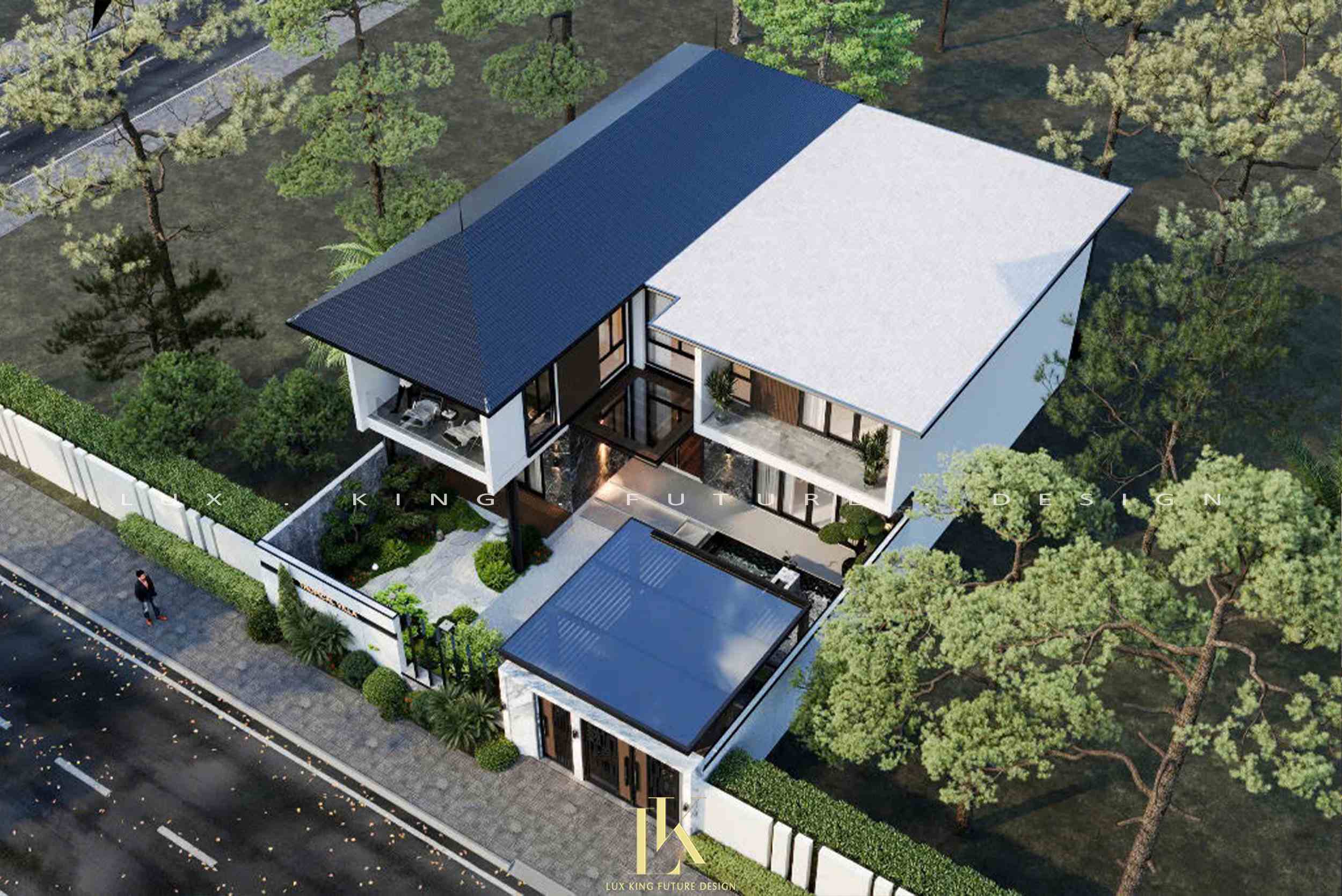 Cân đối phong cách thiết kế nội thất và ngoại thất cho nhà 2 tầng