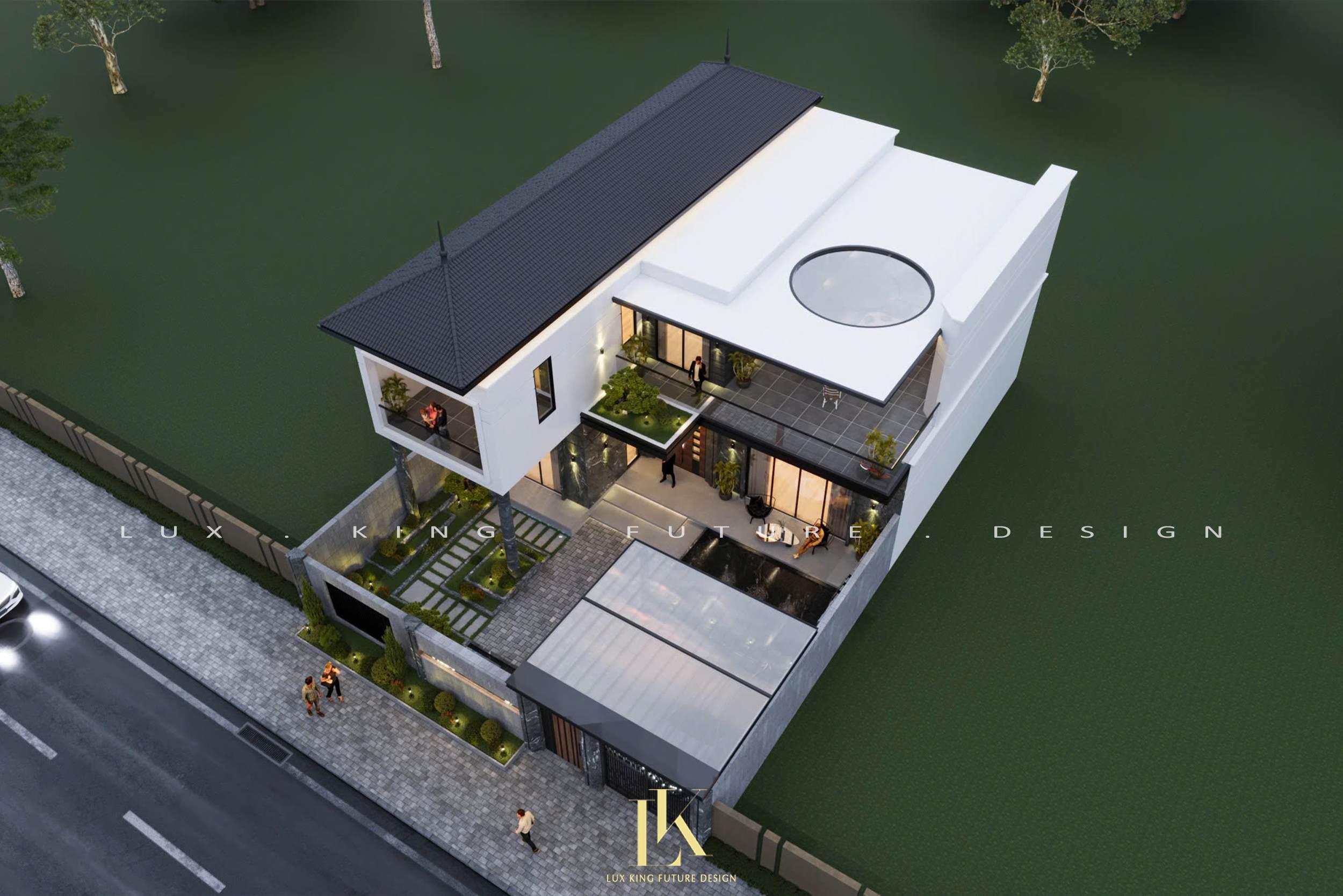 Lux King - Đơn vị thiết kế, thi công biệt thự 2 tầng đẹp, uy tín
