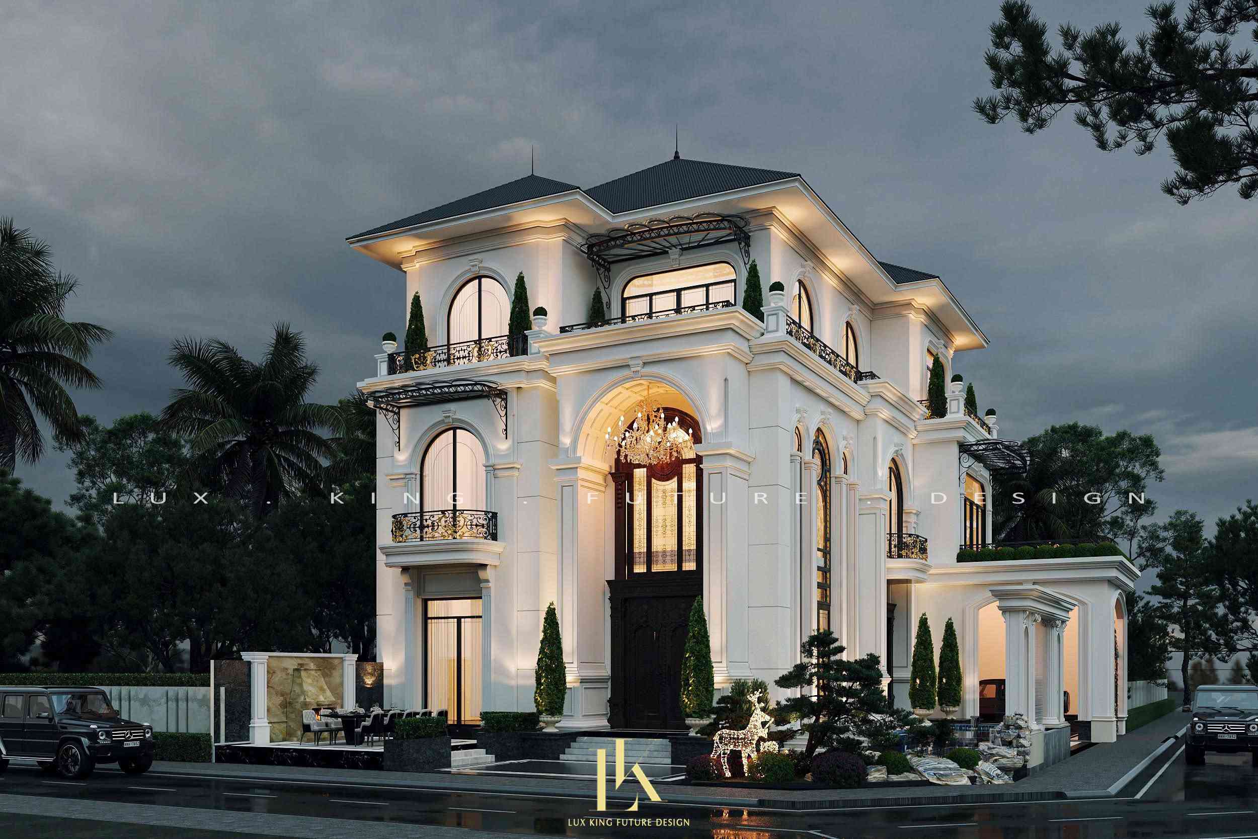 Thiết kế mẫu biệt thự tân cổ điển 3 tầng mái Nhật đẹp nhất tại Lạng Sơn, dẫn đầu xu thế 2026 1